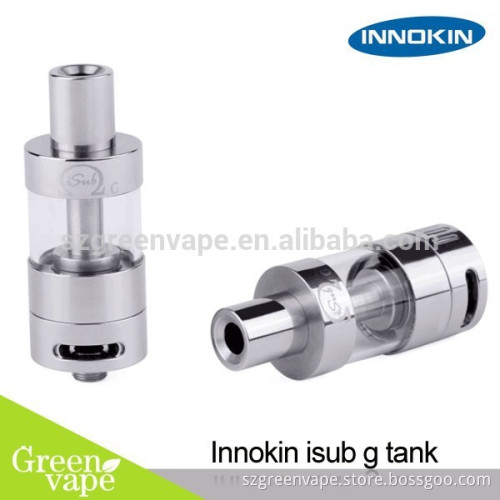 2015 Newest products Innokin iSub G Tank with pyres glass replaceable bottom coil sub ohm tank